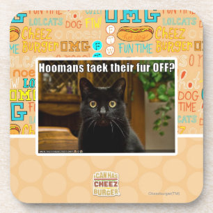 Hoomans maken daar bont af? bier onderzetter