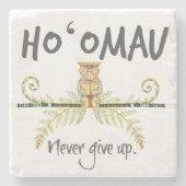 Ho'Omau Tiki Stenen Onderzetter (Voorkant)