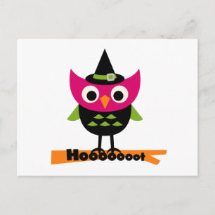 Hooot Owl Halloween T-shirts en Gifts Briefkaart
