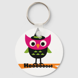 Hooot Owl Halloween T-shirts en Gifts Sleutelhanger