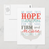 Hoop als Anchor-briefkaart Briefkaart (Voorkant / Achterkant)