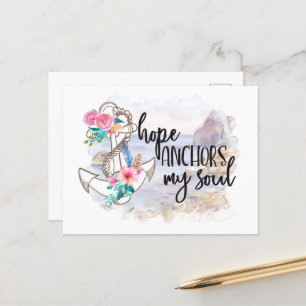 hoop ankers ziel aanmoediging woordkunst briefkaart