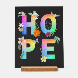 Hoop Artistiek Positief Motivatie Inspirerend Acryl Bord