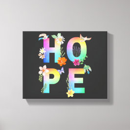 Hoop Artistiek Positief Motivatie Inspirerend Canvas Afdruk