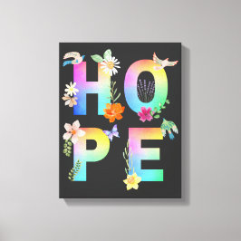 Hoop Artistiek Positief Motivatie Inspirerend Canvas Afdruk