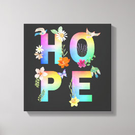Hoop Artistiek Positief Motivatie Inspirerend Canvas Afdruk