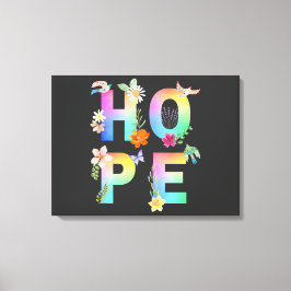 Hoop Artistiek Positief Motivatie Inspirerend Canvas Afdruk