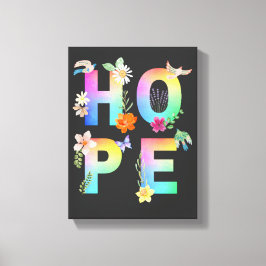 Hoop Artistiek Positief Motivatie Inspirerend Canvas Afdruk