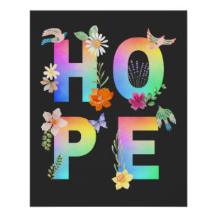 Hoop Artistiek Positief Motivatie Inspirerend Perfect Poster