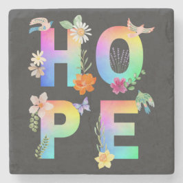 Hoop Artistiek Positief Motivatie Inspirerend Stenen Onderzetter