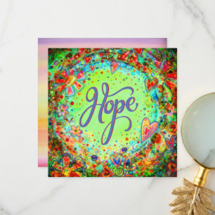 Hoop Boho Aanmoediging Inspirerend Bedankkaart