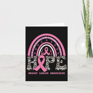 Hoop Borstkanker Bewustzijn Roze Ribbon Maand Sup Kaart