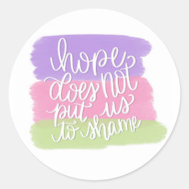 Hoop brengt ons niet in de Sticker van de schaamte