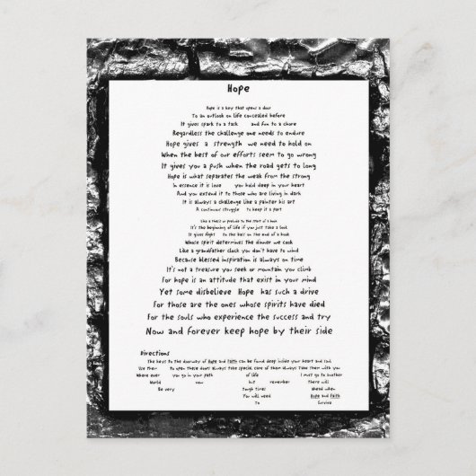 Hoop Briefkaart (Voorkant)