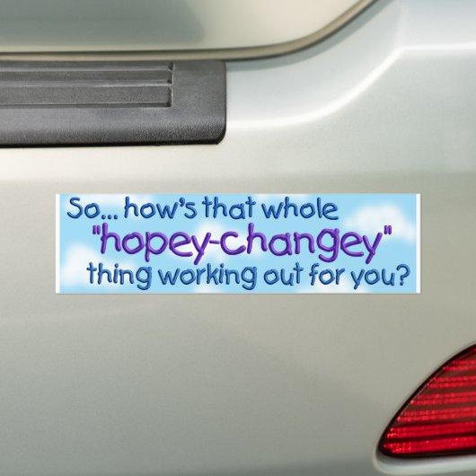 hoop bumpersticker (Op auto)