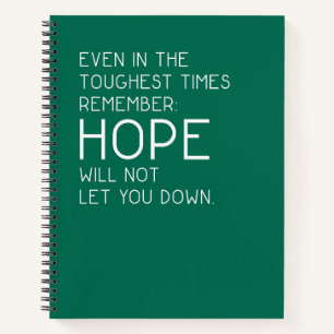Hoop citaten notitieboek