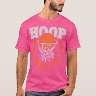 Hoop daar is het basketbalspeler Grappige Mannen T-shirt