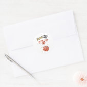 Hoop daar is het ronde sticker (Envelop)