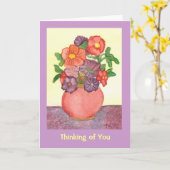 hoop dat de dingen snel beter voor je worden kaart (Gele Bloem)