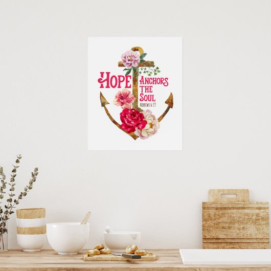 Hoop dat de Soul Art Print verankert (Keuken)