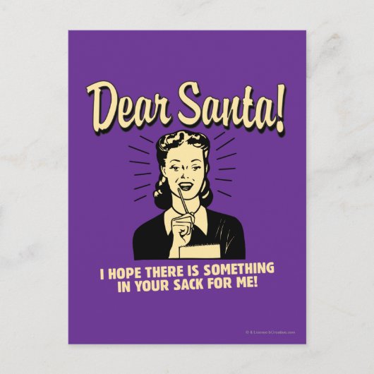 Hoop dat er iets in je zak zit voor mij briefkaart (Voorkant)