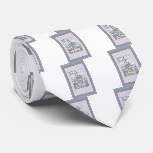 Hoop dat Hillary USA we sterker met elkaar zijn Stropdas (Opgerold)