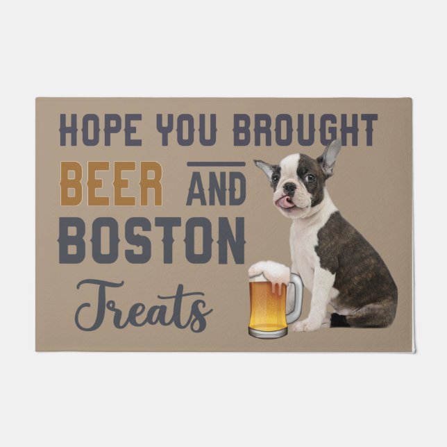 Hoop dat je bier en Boston behandelt Deurmat (Voorkant)