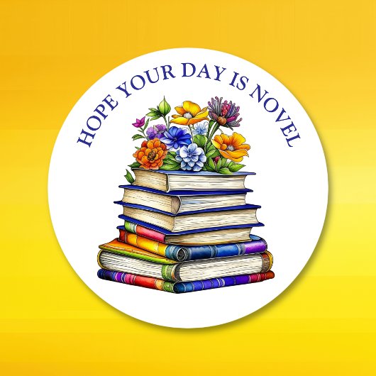 Hoop dat je dag nieuw is | Bloemendag Ronde Sticker