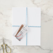 Hoop dat je een honkbalwedstrijd had cadeaulabel (Met Touw)