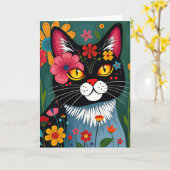 Hoop dat je Feline beter bent | Beterschap Kaart (Gele Bloem)