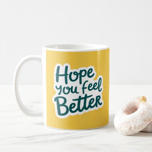 Hoop dat je je beter voelt Mok (Met donut)