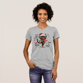 Hoop dat je Kerstmis is Meowy en Bright-Funny Cat T-shirt (Voorkant volledig)