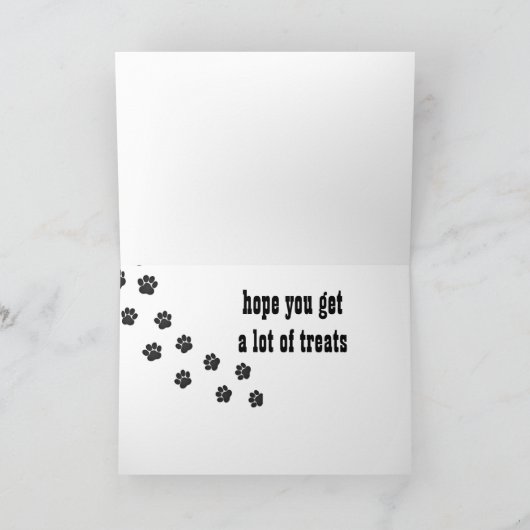 HOOP DAT JE "VEEL LEKKERS" KRIJGT **VERJAARDAG** KAART (Binnen)