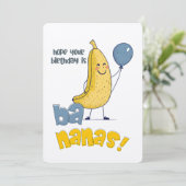 Hoop dat je verjaardag een banaan is! | Een Peel-g Kaart (Staand voorkant)