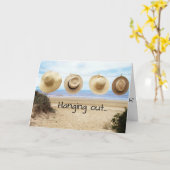 HOOP DAT JE VERJAARDAG IS ALS EEN DAG OP HET STRAN KAART (Gele Bloem)