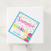 Hoop dat je zomer bubbels van plezier is bedankjes labels (In situ)