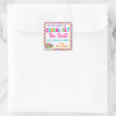 Hoop dat je zomer het beste is van graan-sly vierkante sticker (Tas)