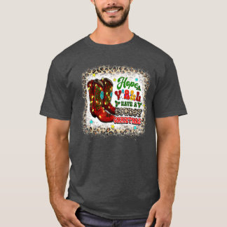 Hoop dat jullie allemaal een Cowboy kerstkerstkers T-shirt