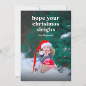 Hoop dat uw kerstsleeën platte vakantie Kaart (Voorkant)