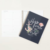 Hoop de anker van de sol Floral-religie Planner (Display)
