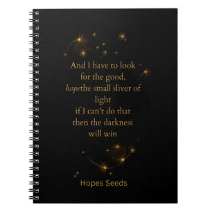 Hoop de kleine lichtstraal Spiraal Notebook Notitieboek