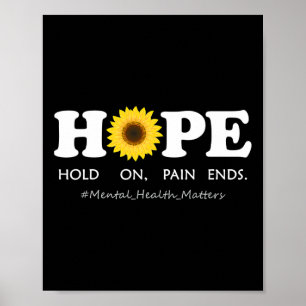 Hoop Depressie Geestelijke Gezondheid Bewustzijn - Poster