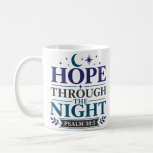Hoop Door De Nacht Christelijke Hoop Citaat Koffiemok