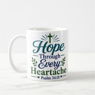 Hoop door elke hartzeer Christelijk geloof quote Koffiemok