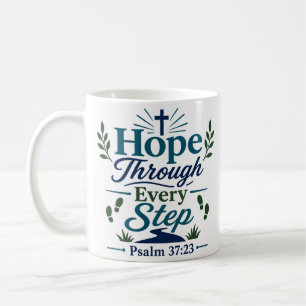 Hoop Door Elke Stap Christelijke Hoop Citaat Koffiemok