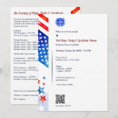 Hoop Eenheid Dankbaarheid Logo Vlag Fondsenwerving Kaart (Voorkant / Achterkant)