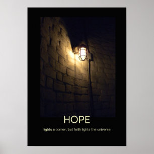 Hoop en geloof, demotiverend poster