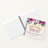 Hoop en gewas in het ontwerp van Chic Birthday Notitieboek (Binnen)