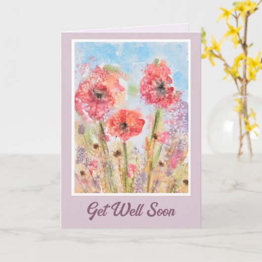 Hoop en herstel Beterschap Kaart (Gele Bloem)