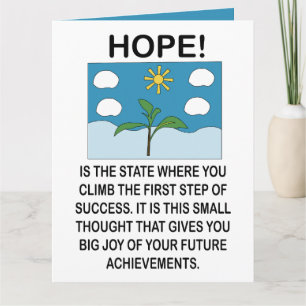 Hoop en Inspiratie Motiverend Kaart